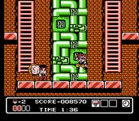une photo d'Ã©cran de Hammerin Harry sur Nintendo Nes